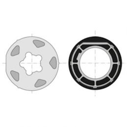 Roue+couronne LT60 - tube...