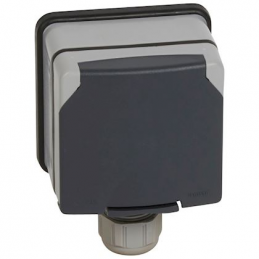 Socket outlet 3P+N+T with...