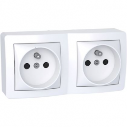 Alréa double socket outlet...