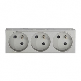 Triple socket outlet TerCia...
