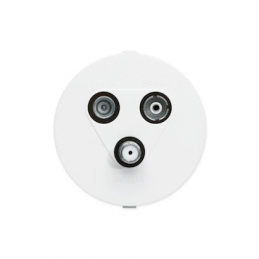 Plug Optima TV FM SAT 1E white