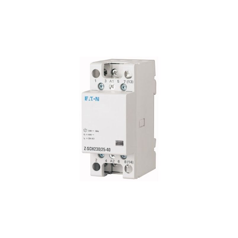 Eaton Z-SCH230/25-40 Contactor modular 230VAC/50Hz 4 s 25A 2 módulos