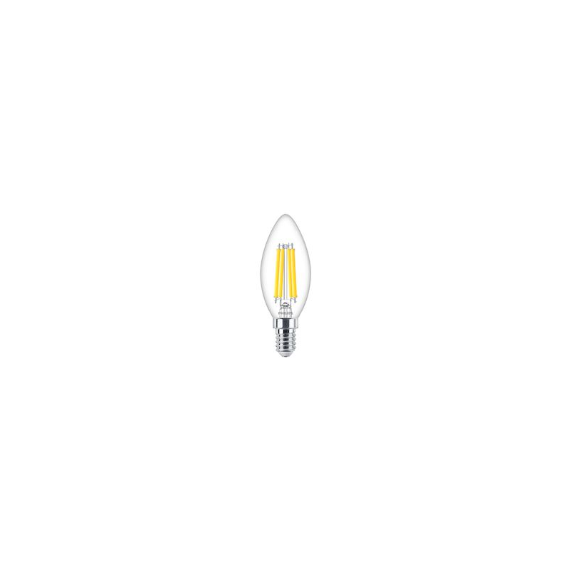 Lot de 10 ampoules LED 6W flamme 2700K 470lm culot E14 230V opaque