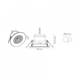 Nano Tilt downlight white...