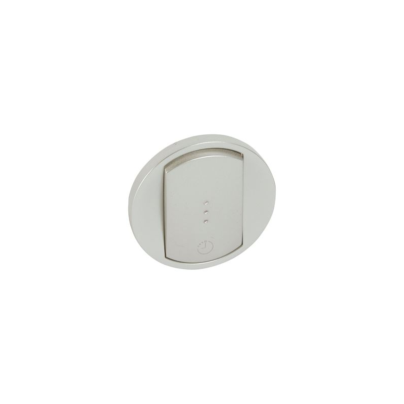 Enjoliveur Céliane pour interrupteur temporisé ou pour interrupteur et  ventilation finition titane (068337)