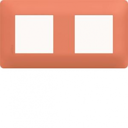 Plaque 2 postes essensya Coral