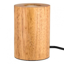 Table Lamp Round E27 Wood