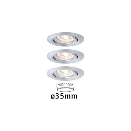 Paulmann 93661 Spot Encastré Premium Nova IP65 Orientable - Blanc/Alu GU10/GU5.3