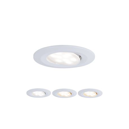 Spot Encastré LED Calla Kit De 3 Orientable IP65 Rond 90mm 30° 3x5W