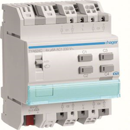 Actuador KNX 4 motores...