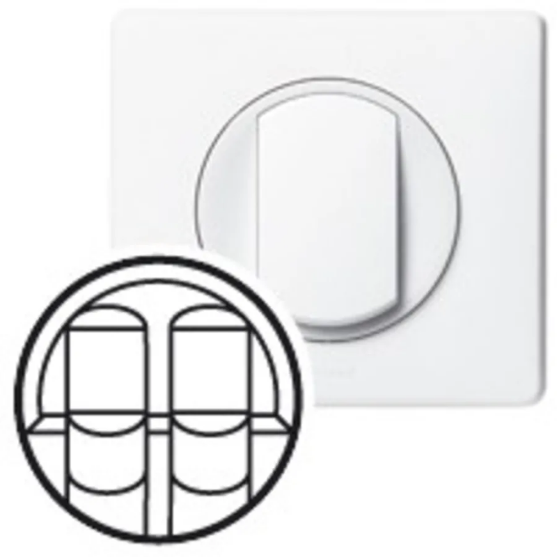 Enjoliveur Double Prise RJ45 Legrand Céliane - Blanc - Neuf Sous Blister