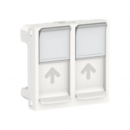 Unica - plug for 2 RJ45...