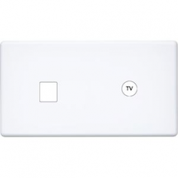 Switch plate Hitera white...
