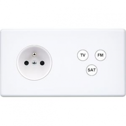 Switch plate Hitera white...