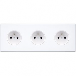 Switch plate Hitera white...