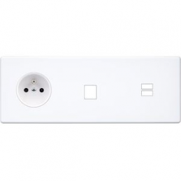 Switch plate Hitera white...