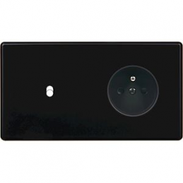 Switch plate Hitera black...