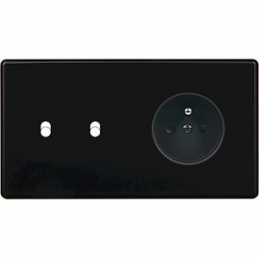 Switch plate Hitera black...