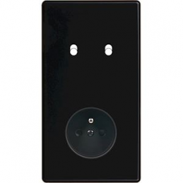 Switch plate Hitera black...