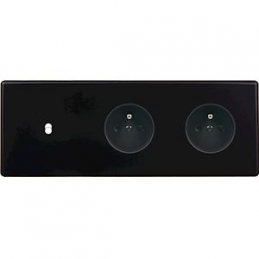 Switch plate Hitera black...