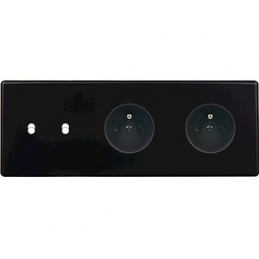 Switch plate Hitera black...