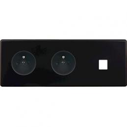 Switch plate Hitera black...