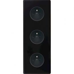 Switch plate Hitera black...