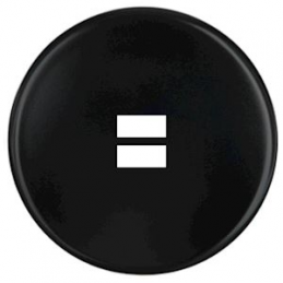 Switch plate Iris black...