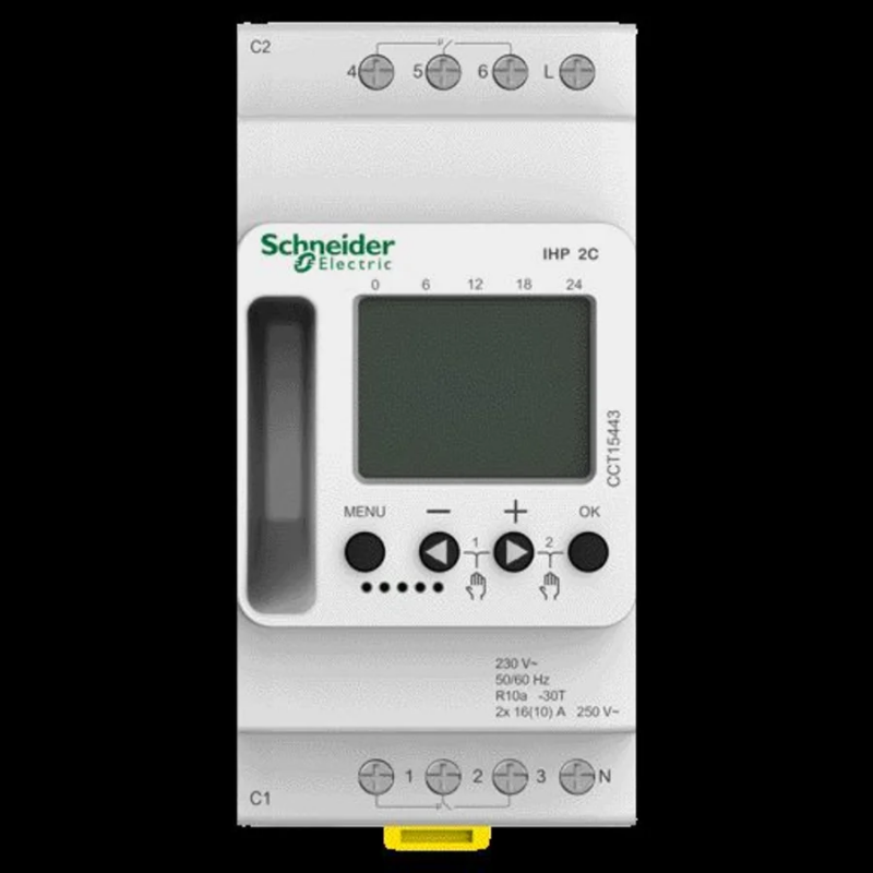 Schneider Electric CCT15443 Acti9 IHP - interrupteur horaire programmable -  2 canal