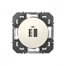 Duplo ficha USB 1 type-A +...