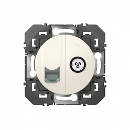 Ficha TV + RJ45 categoria 6...