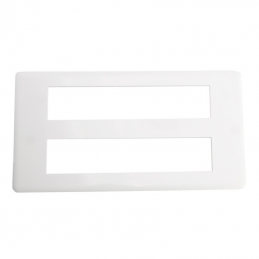 Plaque pour 2x10 modules blanc