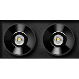 Black Foster Trimless 2 luz...