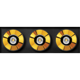 Black Foster Trimless 3 luz...