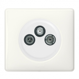 Plug TV-Fm-Sat - white set...