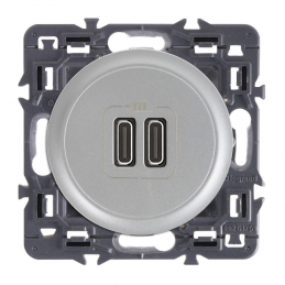 Ficha duplo carregador USB...