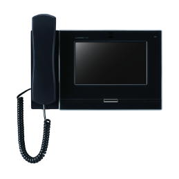 Poste vidéo IP noir mains...