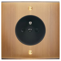 Switch plate Confidence brass Old bronze screw