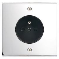 Placa de interrutor Confidence latão cromo espelho parafuso