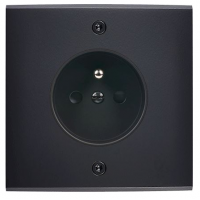 Placa de interrutor Confidence latão Preto mate parafuso