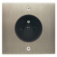 Placa de interrutor Confidence latão aço escovado parafuso