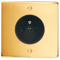 Placa de interrutor Confidence latão ouro espelho parafuso